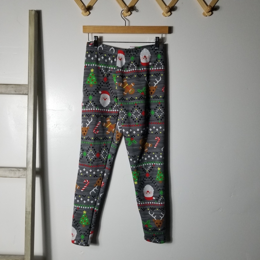NO BOUNDARIES LINED CHRISTMAS LEGGINGS SIZE MEDIUM